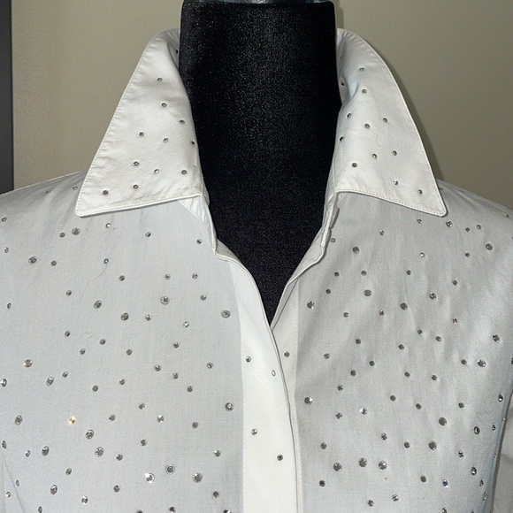 Doncaster rhinestone button down dress shirt (10) - Picture 3 of 8